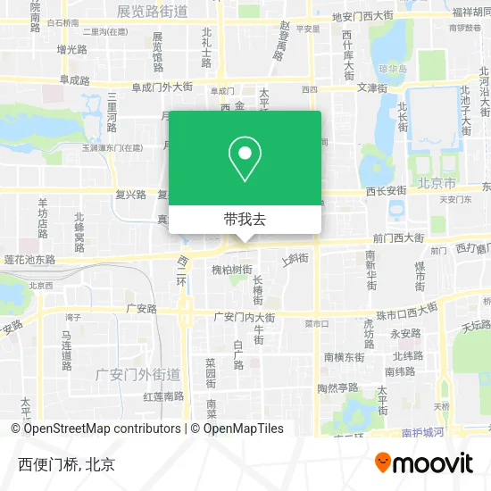 西便门桥地图
