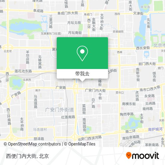 西便门内大街地图