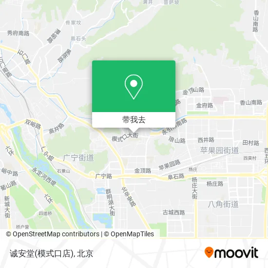 诚安堂(模式口店)地图