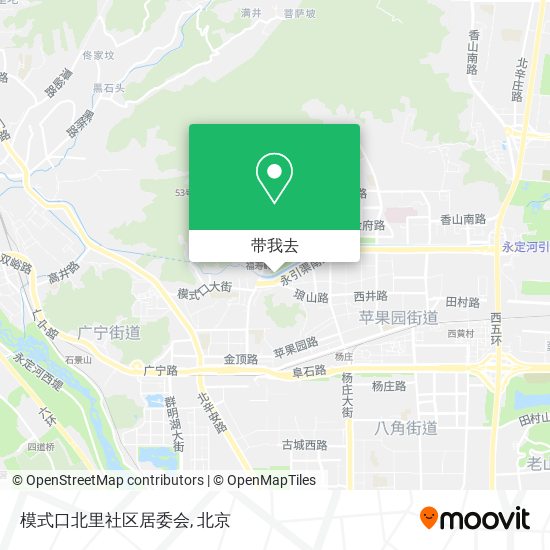 模式口北里社区居委会地图