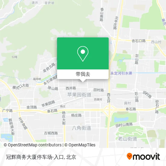 冠辉商务大厦停车场-入口地图