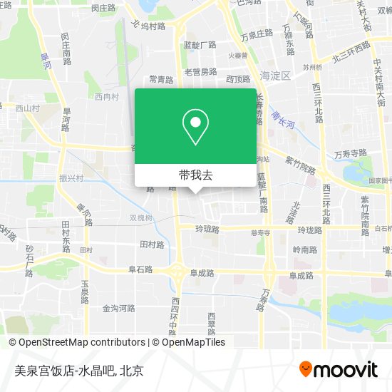 美泉宫饭店-水晶吧地图