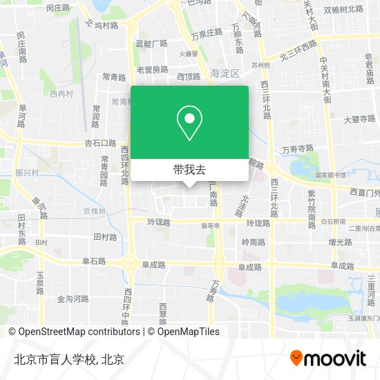 北京市盲人学校地图