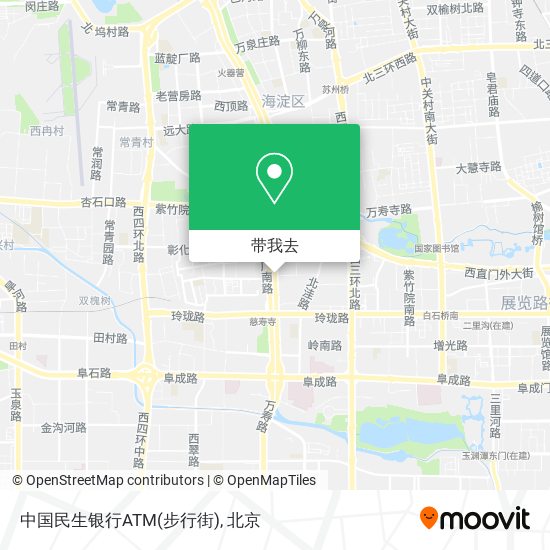 中国民生银行ATM(步行街)地图