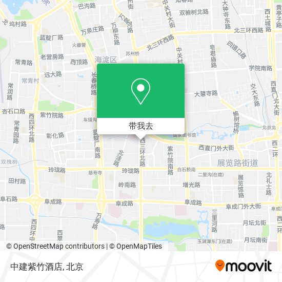 中建紫竹酒店地图