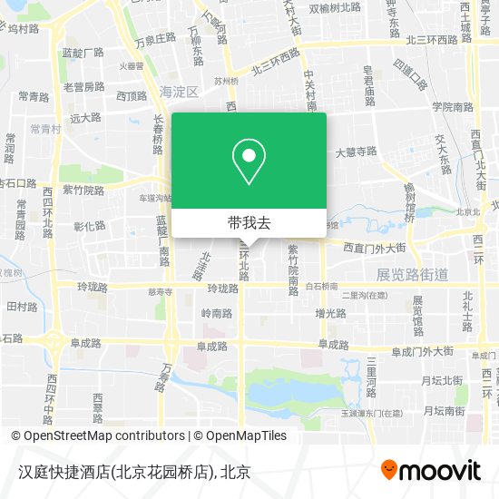 汉庭快捷酒店(北京花园桥店)地图