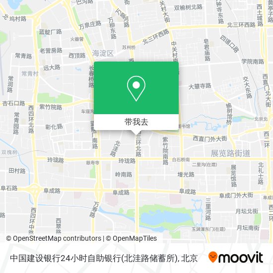 中国建设银行24小时自助银行(北洼路储蓄所)地图