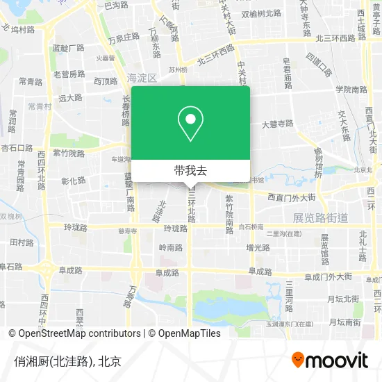俏湘厨(北洼路)地图