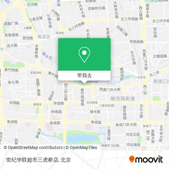 世纪华联超市三虎桥店地图