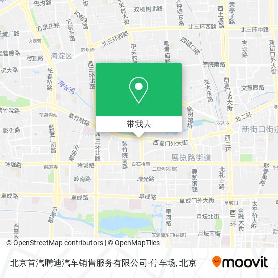 北京首汽腾迪汽车销售服务有限公司-停车场地图