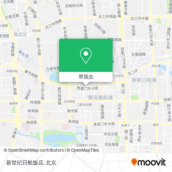 新世纪日航饭店地图