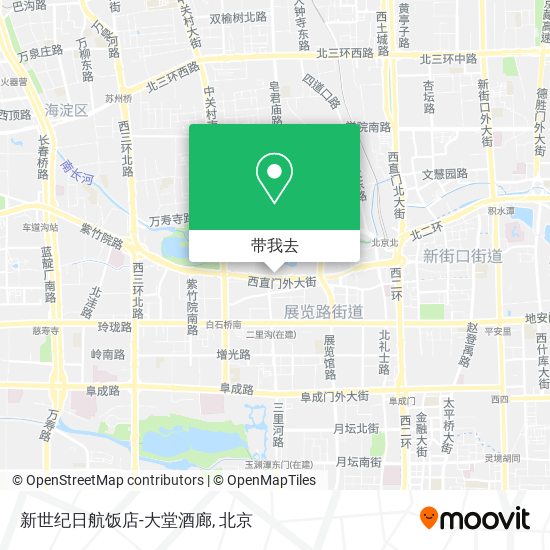 新世纪日航饭店-大堂酒廊地图