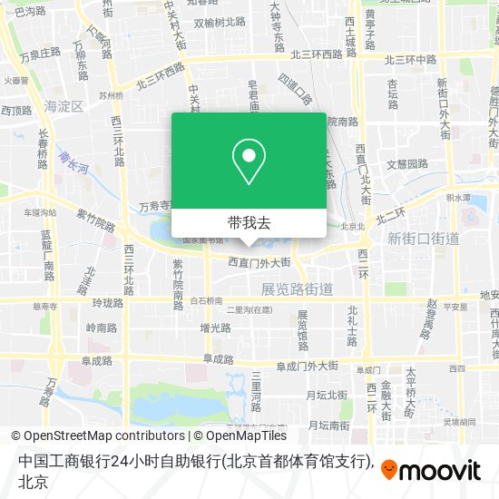 中国工商银行24小时自助银行(北京首都体育馆支行)地图
