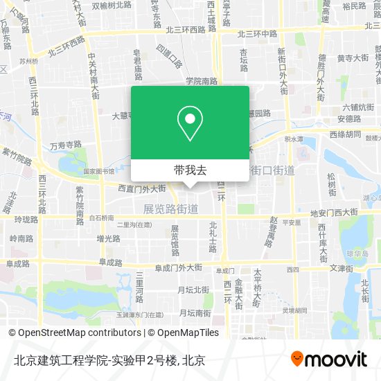 北京建筑工程学院-实验甲2号楼地图