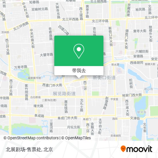 北展剧场-售票处地图