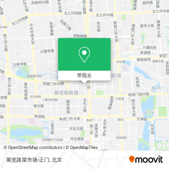 展览路菜市场-正门地图