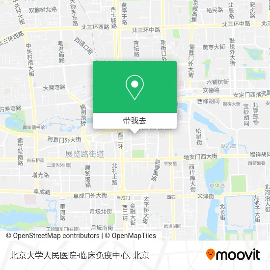 北京大学人民医院-临床免疫中心地图
