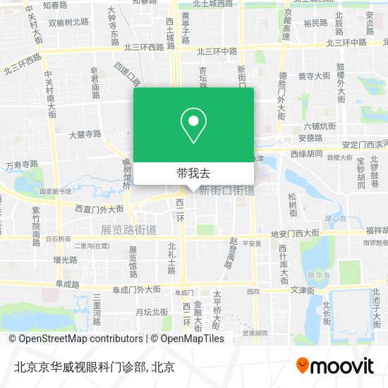 北京京华威视眼科门诊部地图