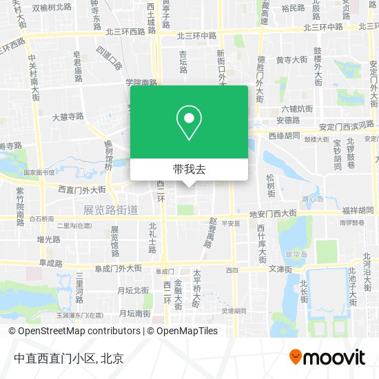 中直西直门小区地图