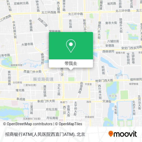 招商银行ATM(人民医院西直门ATM)地图