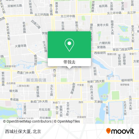 西城社保大厦地图