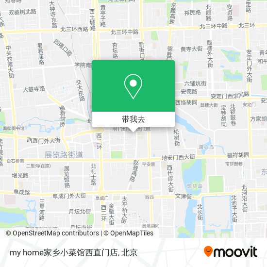 my home家乡小菜馆西直门店地图