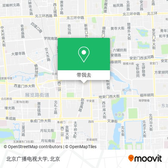 北京广播电视大学地图