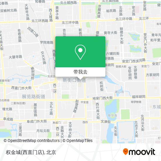 权金城(西直门店)地图