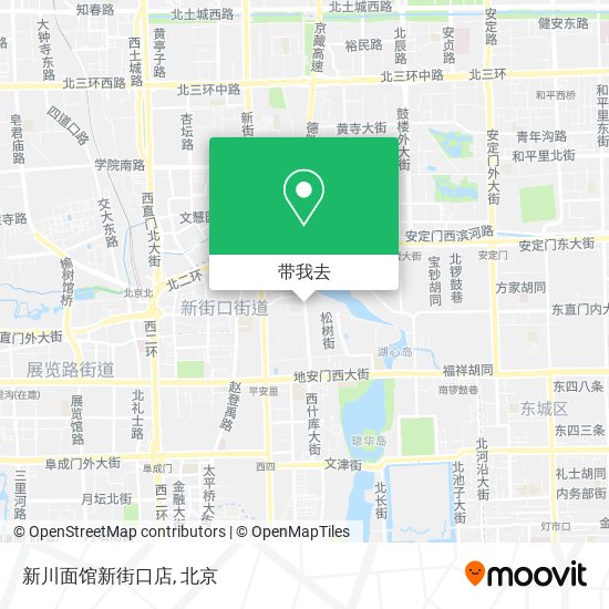 新川面馆新街口店地图
