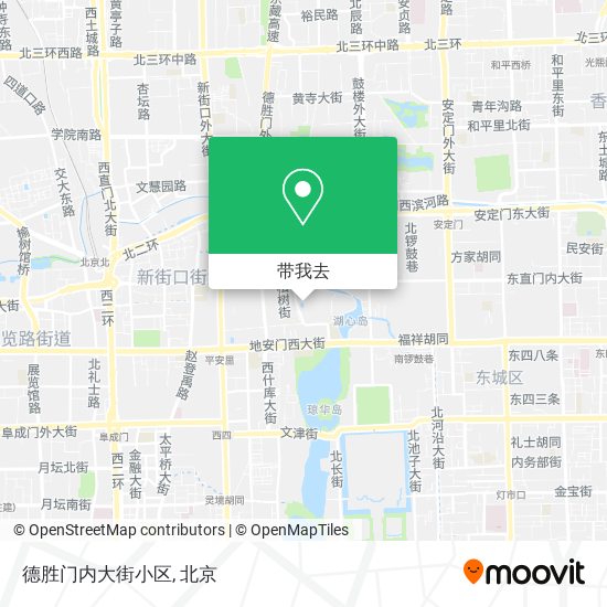 德胜门内大街小区地图