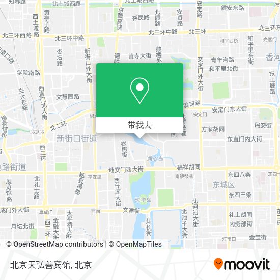 北京天弘善宾馆地图