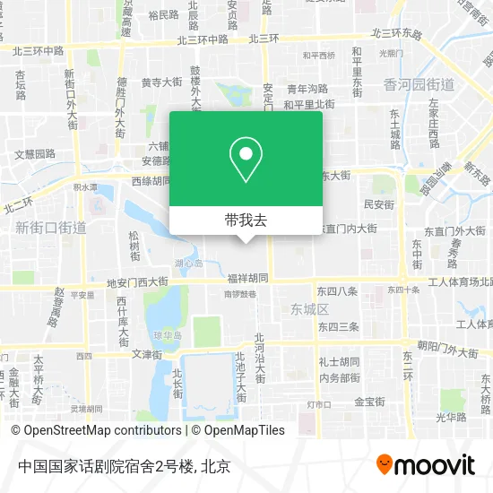 中国国家话剧院宿舍2号楼地图
