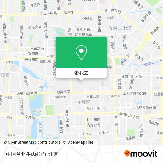 中国兰州牛肉拉面地图