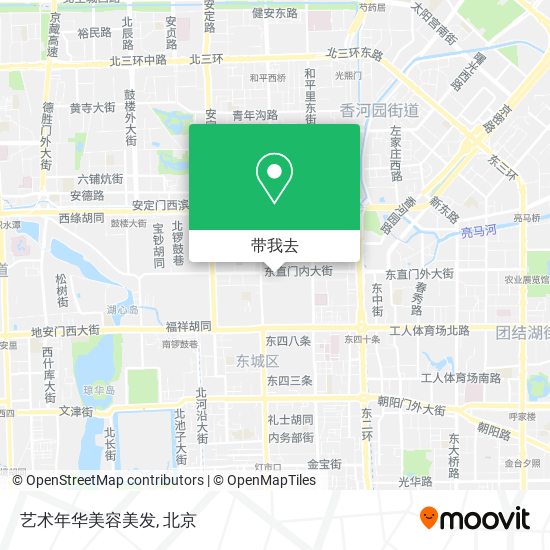 艺术年华美容美发地图