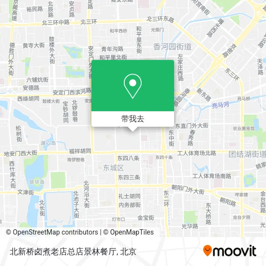 北新桥卤煮老店总店景林餐厅地图