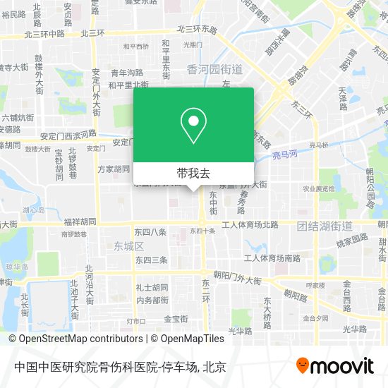 中国中医研究院骨伤科医院-停车场地图