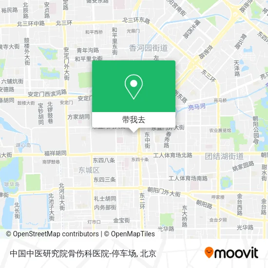 中国中医研究院骨伤科医院-停车场地图