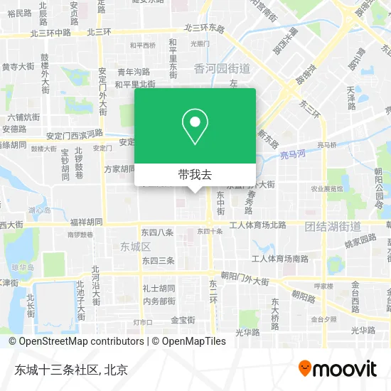 东城十三条社区地图