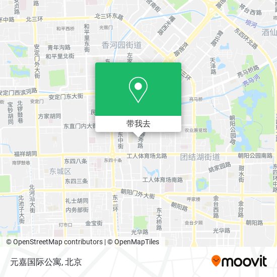 元嘉国际公寓地图