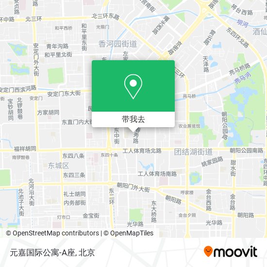 元嘉国际公寓-A座地图