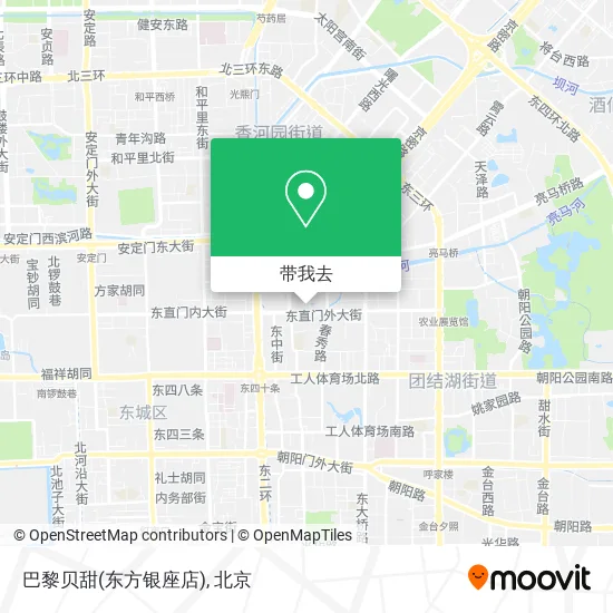 巴黎贝甜(东方银座店)地图