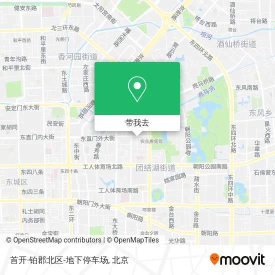 首开·铂郡北区-地下停车场地图