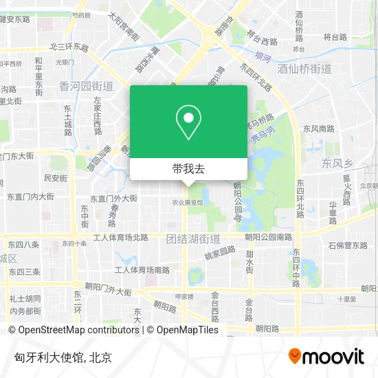 匈牙利大使馆地图