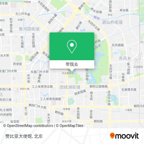 赞比亚大使馆地图