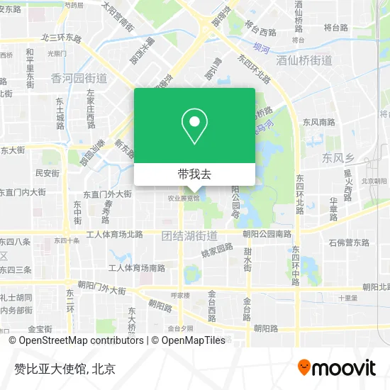 赞比亚大使馆地图