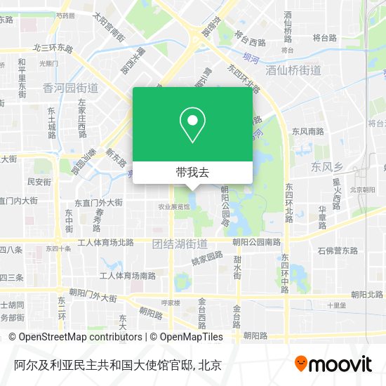 阿尔及利亚民主共和国大使馆官邸地图