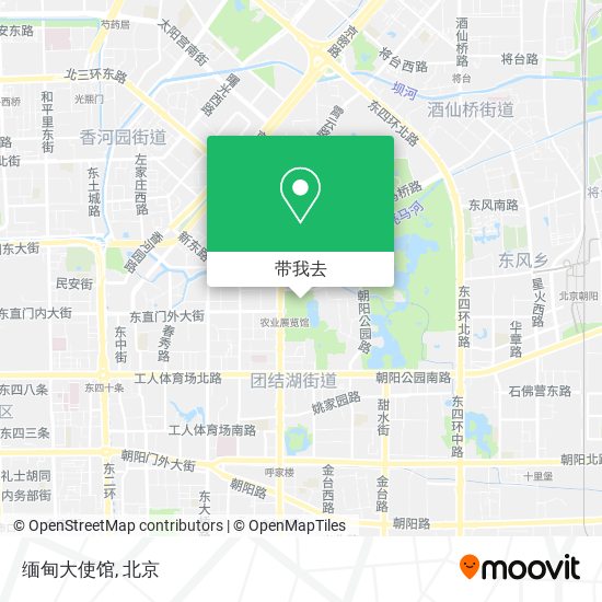 缅甸大使馆地图