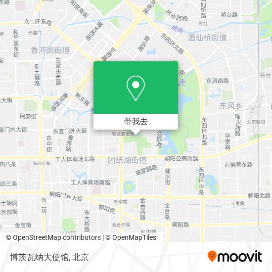 博茨瓦纳大使馆地图