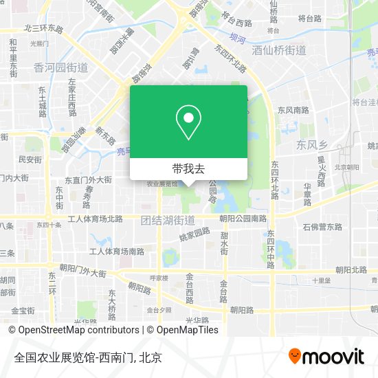 全国农业展览馆-西南门地图