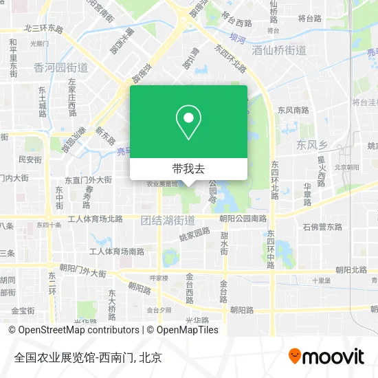 全国农业展览馆-西南门地图